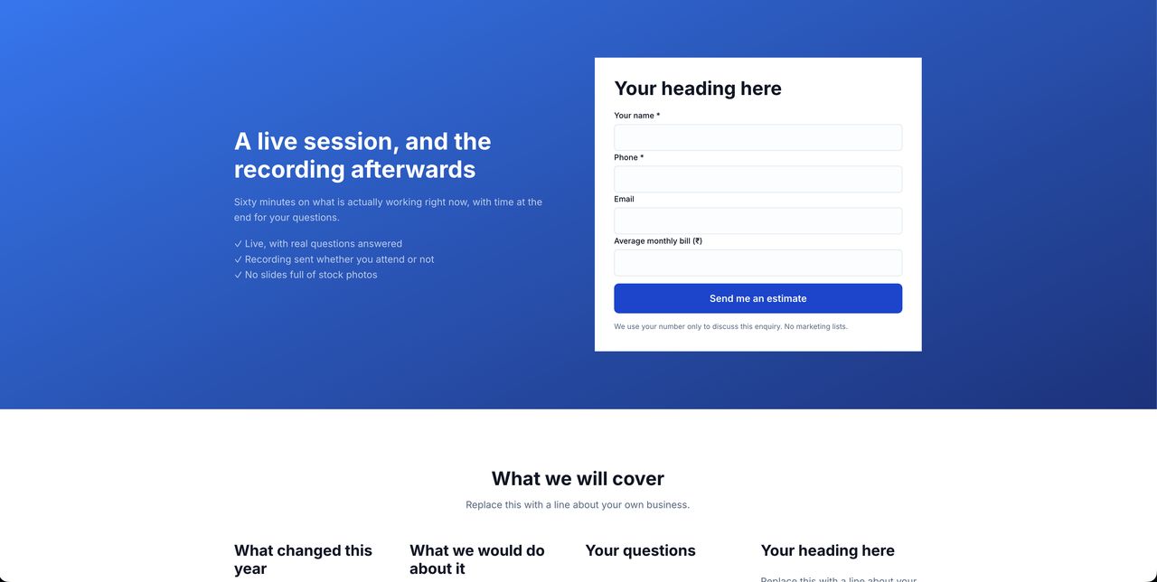 The published page